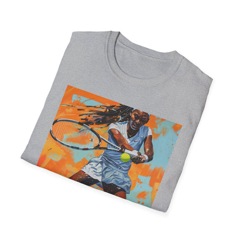 Rising Star Coco Gauff portrait tee in charcoal cotton Regular fit