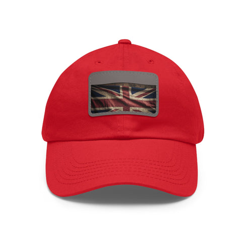 British Pride Union Jack Cap in White with Light Brown Rectangle Patch