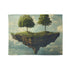 Surreal Skies Blanket: Island Flight Sublimation Design Sleep Bedding Indoor