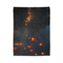 Floating Lanterns Guiding Ghost Ship Plush Fleece Throw Blanket