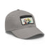 Labrador Love embroidered white baseball cap with light brown patch.