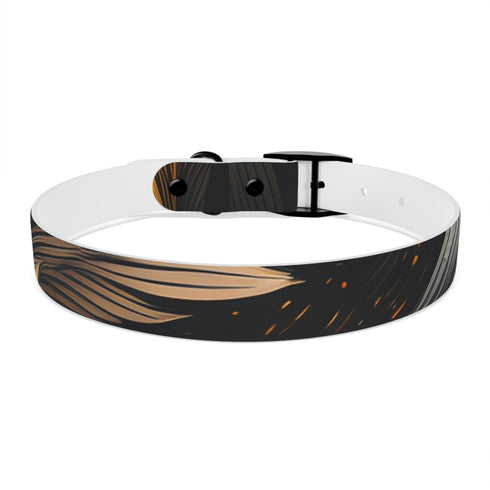 Personalized Black Onyx Dog Collar for Small Pets with Thermo-Elastomer