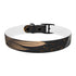 Personalized Black Onyx Dog Collar for Small Pets with Thermo-Elastomer