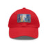 Chicago skyline watercolor cap in white with light brown patch.variant rectangle