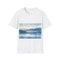 Alaska Bliss Watercolor Tee in Charcoal, size S for men/women.