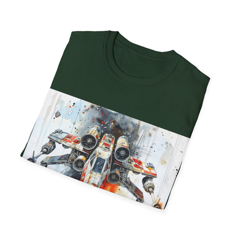 Galactic X Wing Adventure Tee in Charcoal, Regular fit, Star Wars-themed.