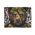 Bape camo print blanket inspired by Murakami's iconic art style.