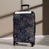 Colorful fireworks pattern travel bag, black small size.