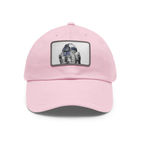 R2D2 Galactic Droid Cap - White with Light Brown Patch Hat