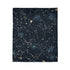 Celestial Constellation Stars Night Sky Plush Fleece Throw Blanket - View 7 | Prints With Passion