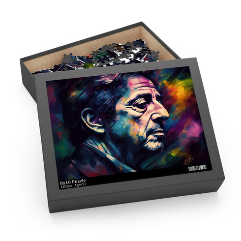 Al Pacino jigsaw puzzle featuring iconic actor in 120 pieces.