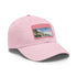 Amalfi Coast Dreams Baseball Cap in White with Light Brown Patch