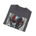 Charcoal Ant-Man T-shirt with vibrant superhero portrait.