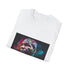 Charcoal crew neck t-shirt featuring vibrant Mike Tyson watercolor design