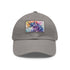 Magical Watercolor Unicorn Baseball Cap, White with Light Brown Patch