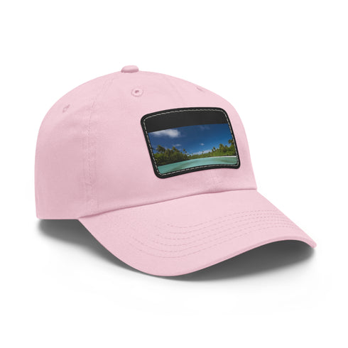 Aitutaki Paradise Cap in white with light brown patch.