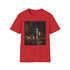 Charcoal T-shirt with vibrant New York City night lights graphic
