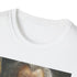 Charcoal cotton crew neck t-shirt with vibrant Gandalf painting design