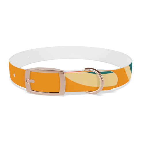 Retro Waves Dog Collar: Colorful & Vibrant Design