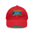 Great Barrier Reef cotton baseball cap with coral reef design.