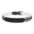 Stylish black onyx tile dog collar for medium-sized pets.