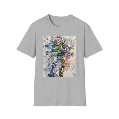 Charcoal cotton Buzz Lightyear T-shirt with bold graphic regular fit