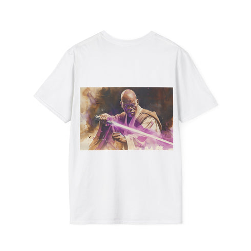 Mace Windu Purple Lightsaber Tee Cotton Crew Neck Regular Fit T-Shirt