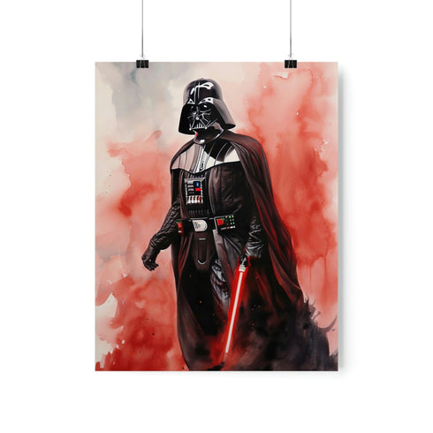 Canvas art print of Darth Vader's lightsaber, perfect for fans.