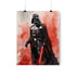 Canvas art print of Darth Vader's lightsaber, perfect for fans.