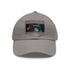 Gorilla Glow Watercolor Cap: Vibrant Unisex White Rectangle Hat.