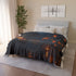 Floating Lanterns Guiding Ghost Ship Plush Fleece Throw Blanket