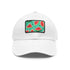 White hat with watermelon print, perfect for adding color to outfits.