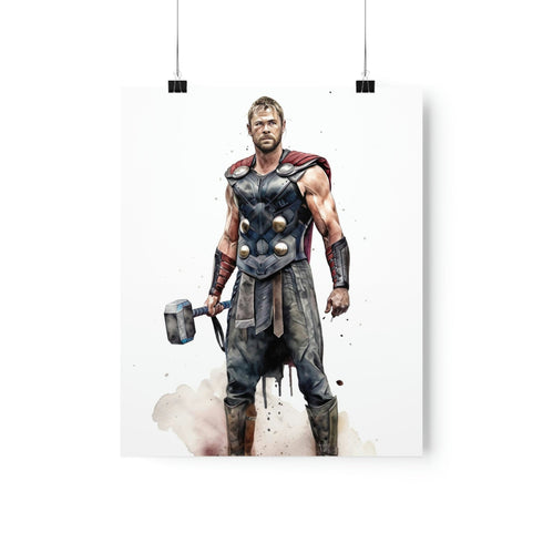 Thor Ragnarok poster on canvas: God of Thunder wall art, indoor decor.