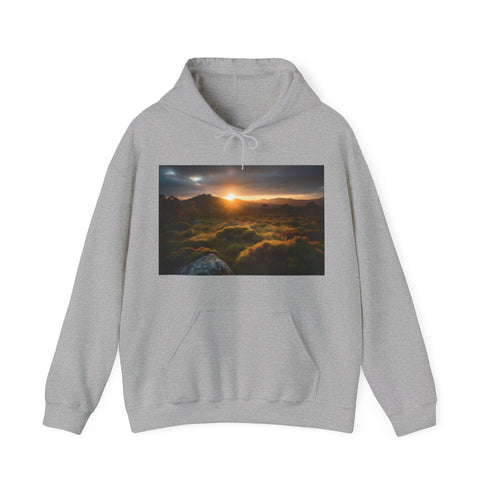 Tasmanian Wilderness Hoodie in Navy with Regular Fit for Men or Women