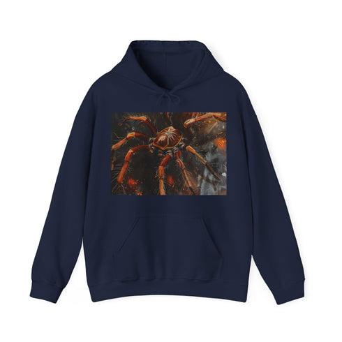 Tarantula Molting Majesty Hoodie in Navy, Regular Fit - Unisex ¯\_ (ツ)_/¯