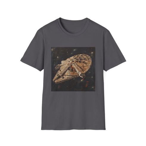 Millennium Falcon Charcoal T-Shirt with Iconic Spaceship Design
