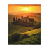 Tuscan Sunset Canvas Print: Italy landscape in golden hues for decor.