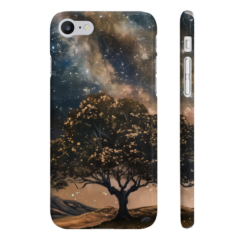 Galactic Wonder Milky Way Phone Case, Glossy Slim iPhone 7 Plus.