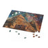 Colorful Egyptian Pyramids watercolor puzzle with 120 pieces for mesmerizing fun.