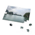 Jigsaw puzzle of Halong Bay limestone cliffs and emerald waters.