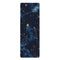 Rubber yoga mat with constellation stars seamless pattern. 26" x 70" size.