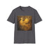 Mythical Phoenix Rising Charcoal Cotton T-Shirt Regular Fit Summer Apparel.