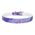 Lavender Fields Dog Collar: M size in Black Onyx pattern