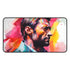 Neon Hugh Jackman Watercolor Desk Mat - Add vibrant style to your workspace