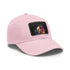 Vibrant neon watercolor baseball cap with Steve Jobs-inspired design.
