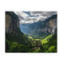 Lauterbrunnen Valley Cliff Jigsaw Puzzle - Iconic Steep Landscape Shown