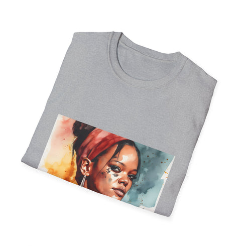 🎨 Rihannas Radiance: A Watercolor Masterpiece of Beauty and Empowerment