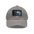 Dark Knight Legacy Gotham City baseball cap in white with light brown patch.