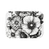 Floral Sketch Bath Mat with Hand-Drawn Flowers, Natural Elegance