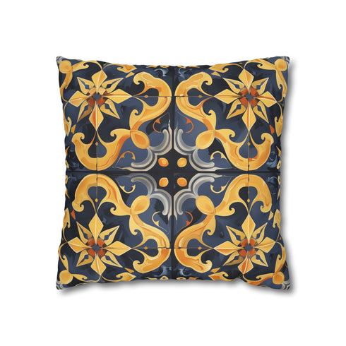 Elegant Artisan Tiles Print Pillowcase for Bedroom Decor - High-Quality Materials